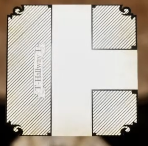 The Hallway T-shaped Room card