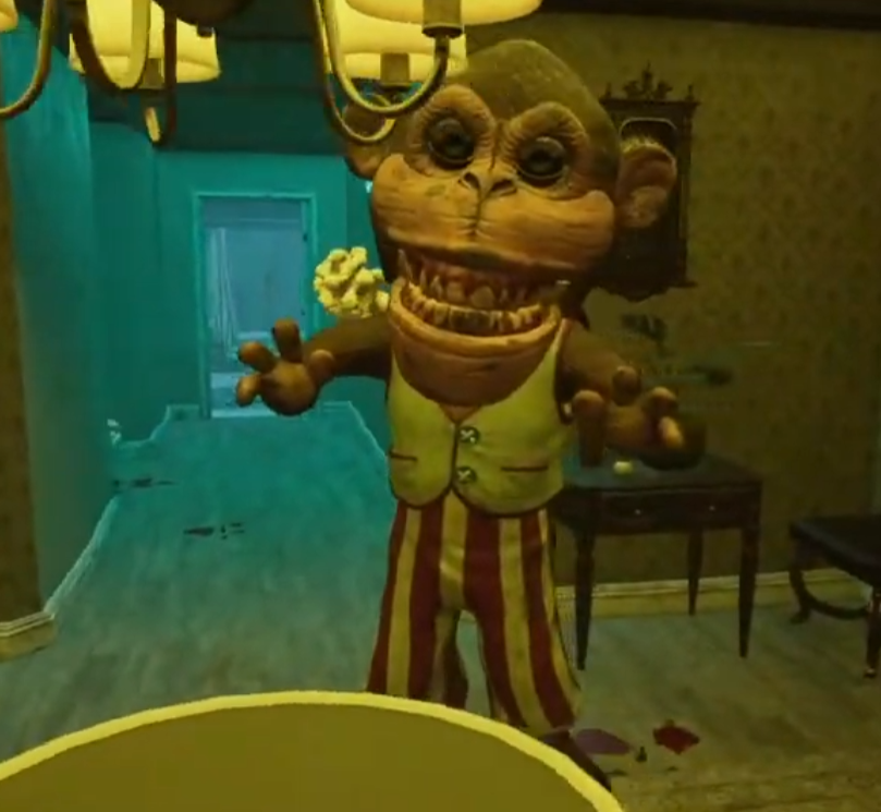 The giant monkey during the Musical Rooms Event